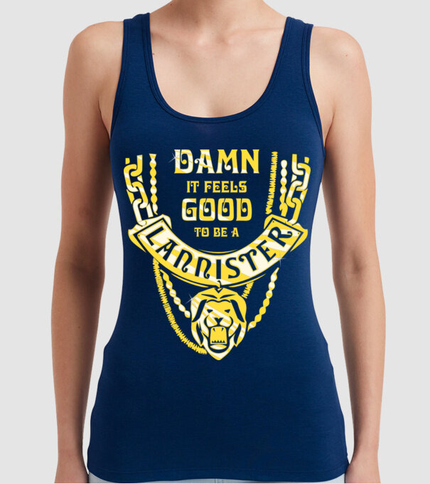 Lannister damnit model albastru închis pe tricou