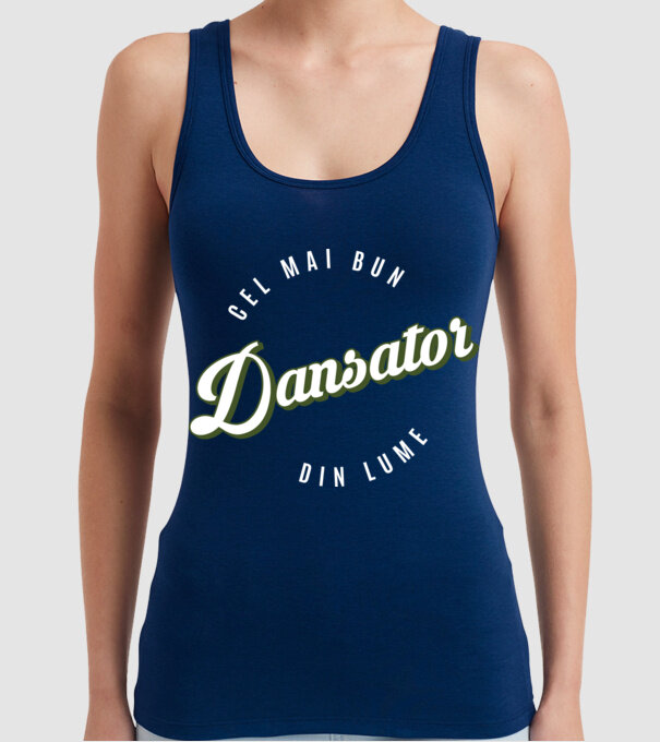 Cel mai bun Dansator din lume model albastru închis pe tricou
