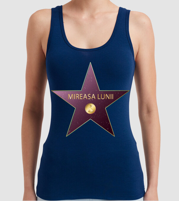 Mireasa lunii model albastru închis pe tricou