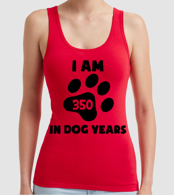 Dog Year - 350 model roșu pe tricou