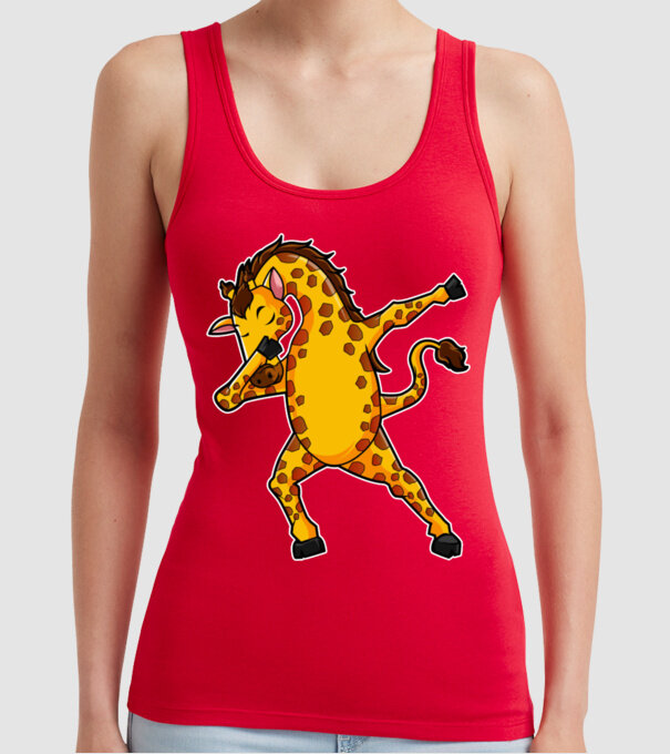 Girafă DAB model roșu pe tricou