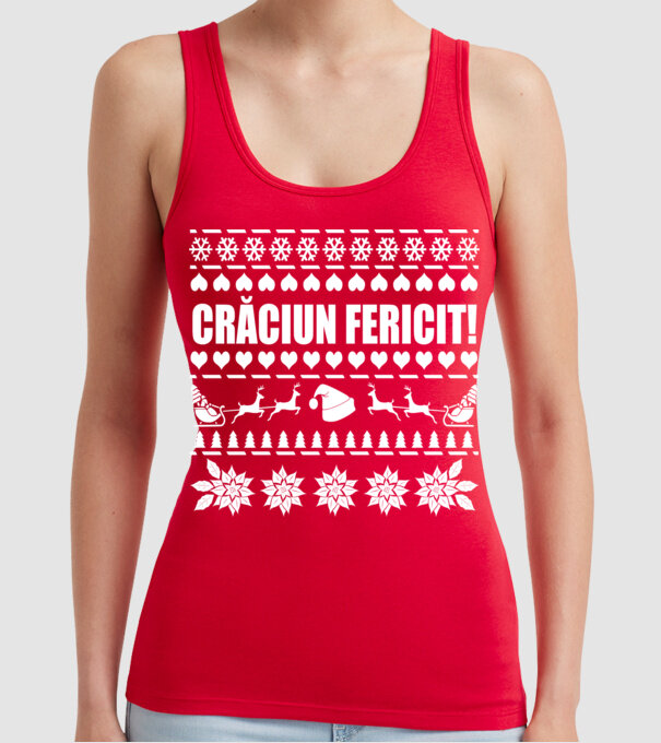 crăciun Fericit! model roșu pe tricou
