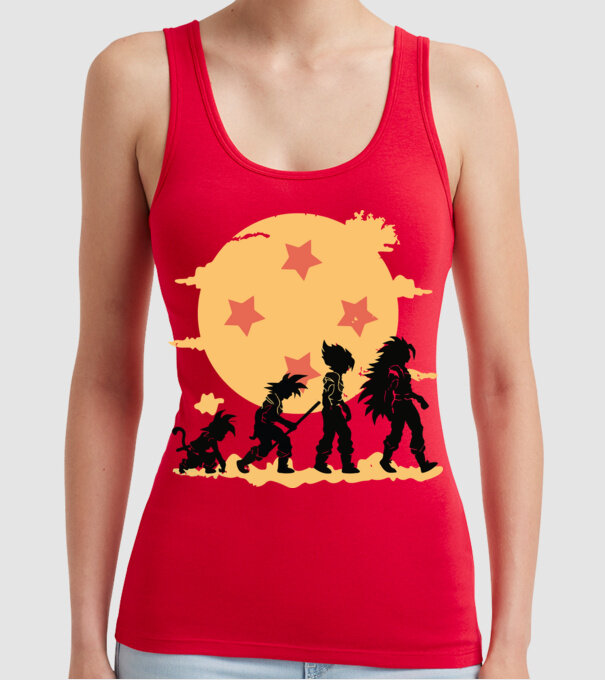 dragonball evolution model roșu pe tricou