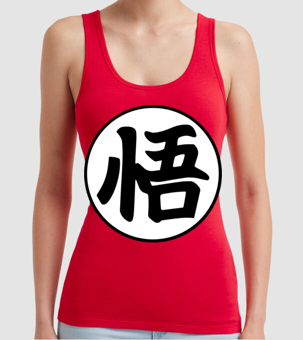 Dragonball logo model roșu pe tricou