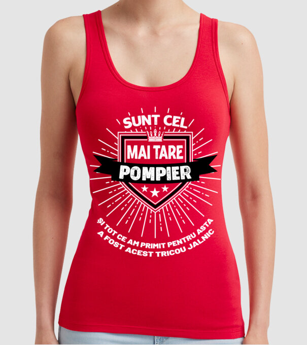 Sunt cel mai tare pompier și tot ce am primit pentru asta a fost acest tricou jalnic model roșu pe tricou