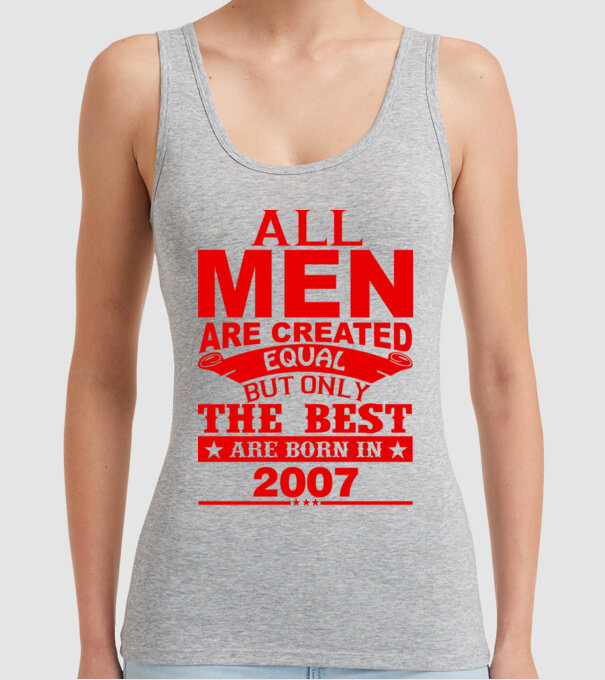 All men are created - 2007 model gri pe tricou