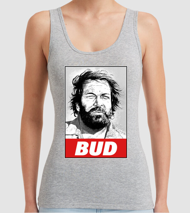 Bud Spencer halftone model gri pe tricou