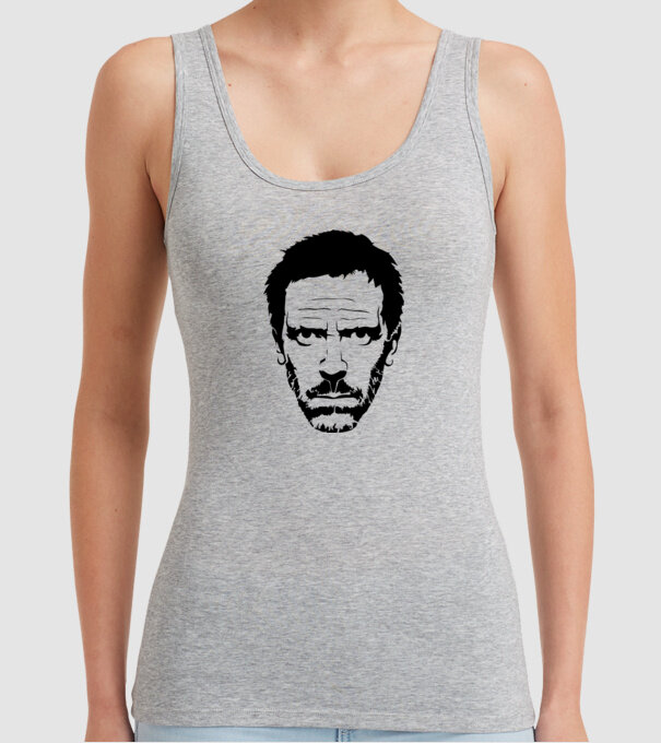 dr. house model gri pe tricou