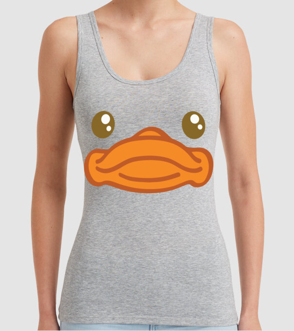 Rață carnaval model gri pe tricou