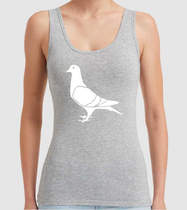 porumbel 2 model gri pe tricou
