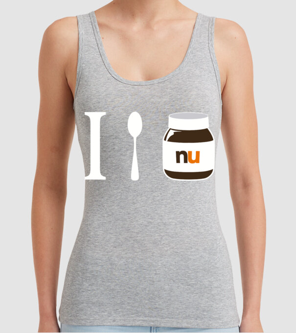 i love nutella model gri pe tricou