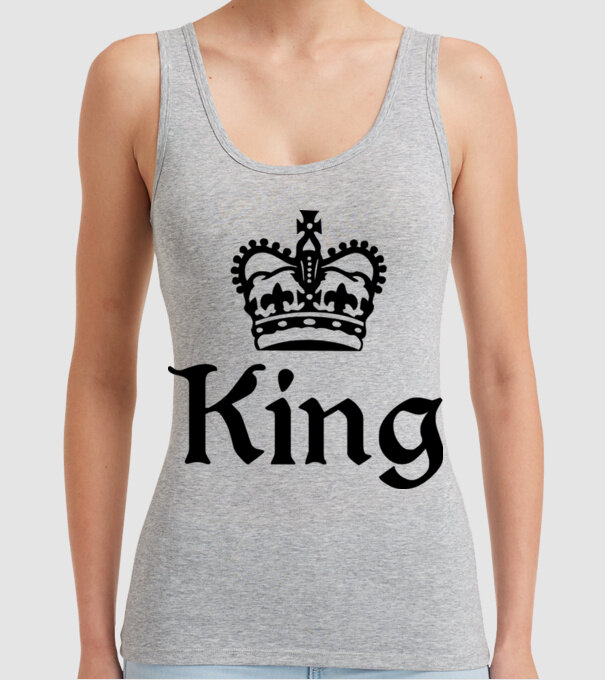 King 01 model gri pe tricou