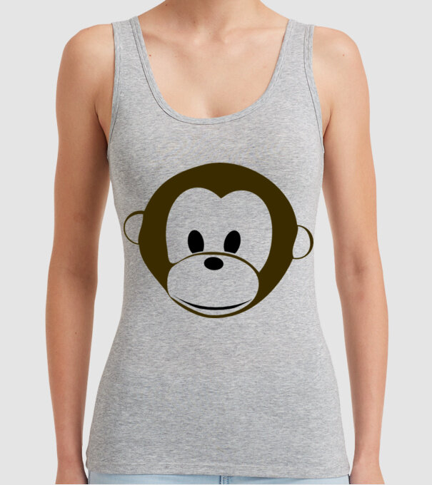maimuță model gri pe tricou