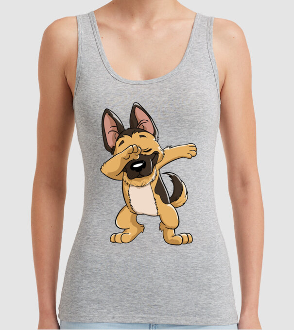 Ciobănesc german DAB model gri pe tricou