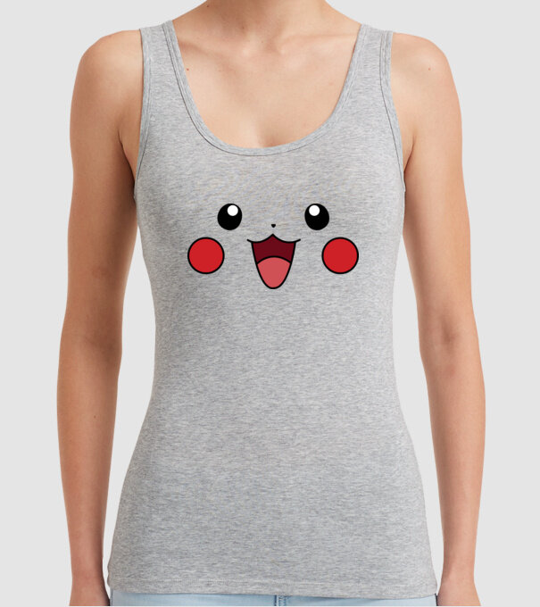 Pikachu model gri pe tricou
