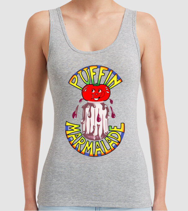 Gem puffin model gri pe tricou