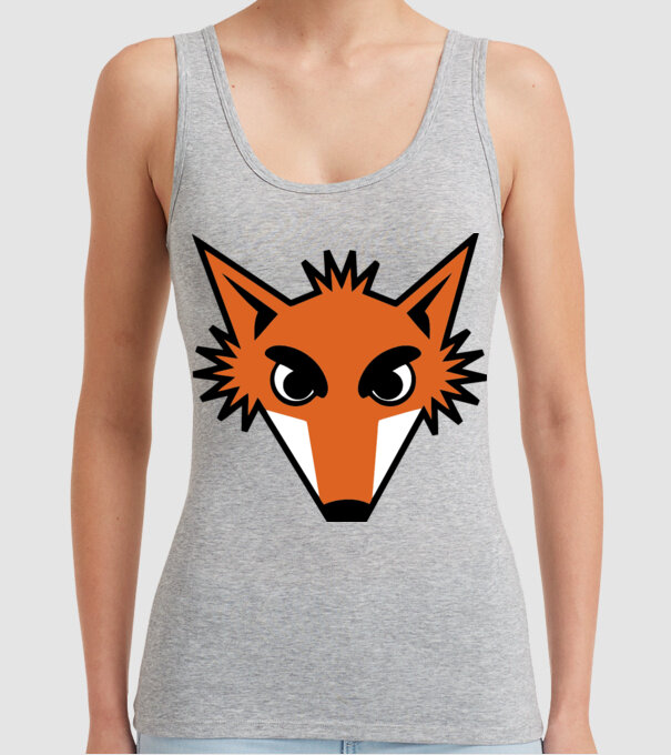 Vulpe model gri pe tricou
