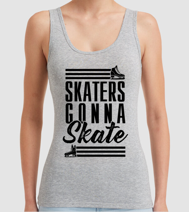 Skaters gonna skate model gri pe tricou