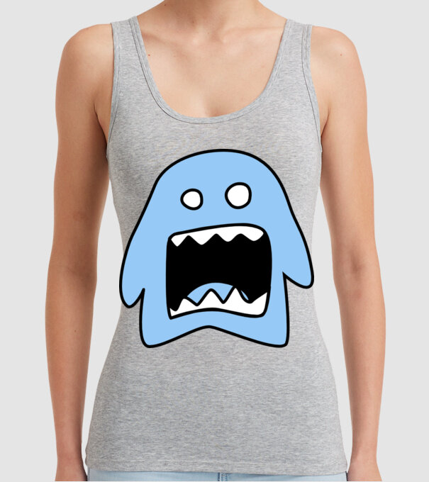 monstru model gri pe tricou