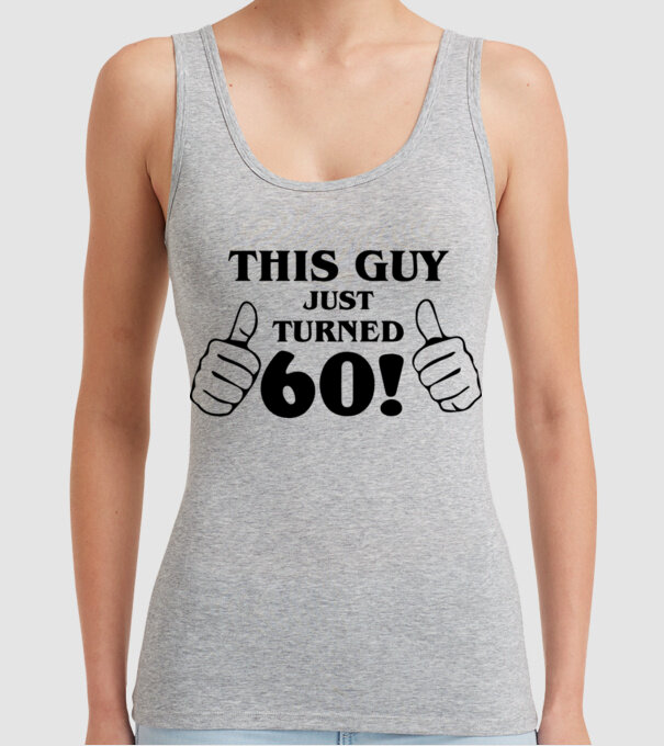 This guy just turned - 60 model gri pe tricou