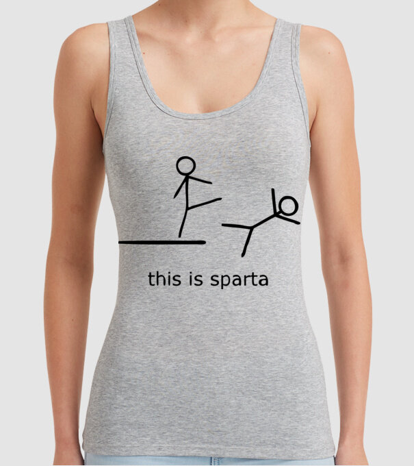 this is sparta model gri pe tricou