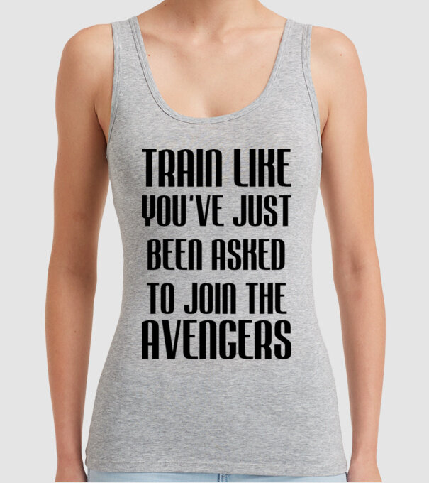 Train like youve just been asked model gri pe tricou