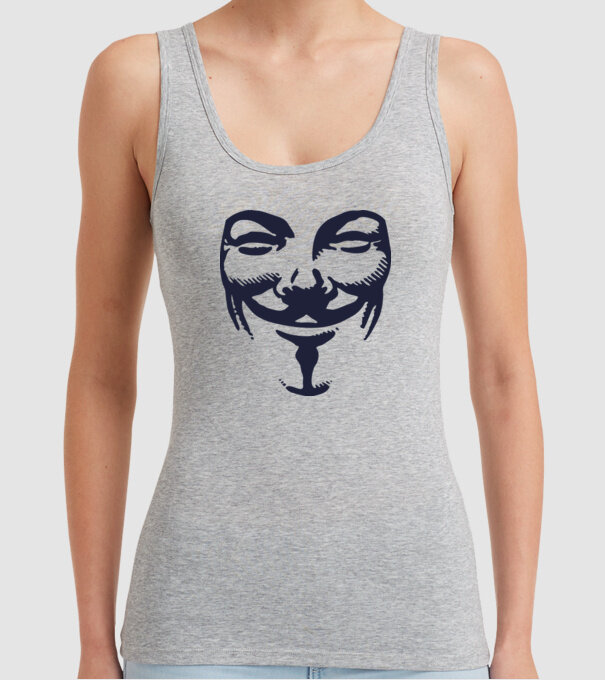vendetta mask model gri pe tricou