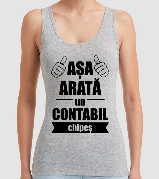 așa arată un contabil chipeș model gri pe tricou