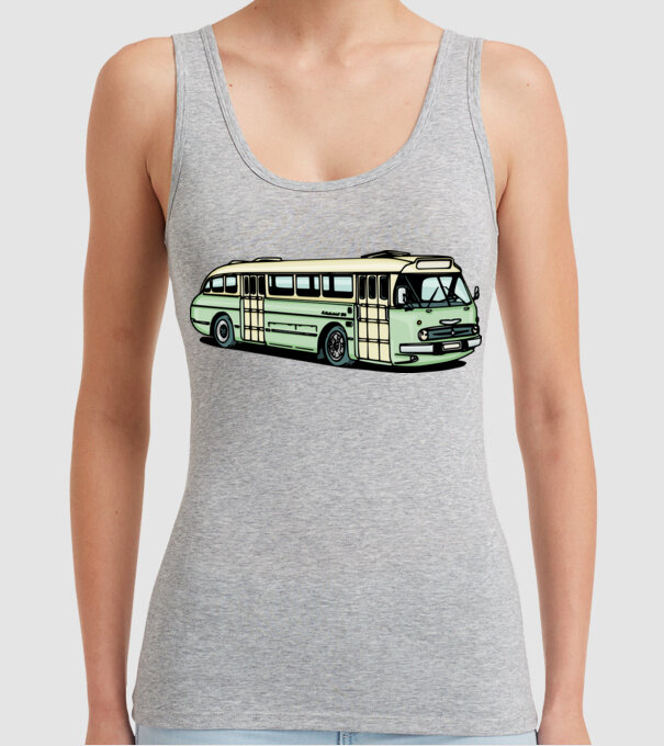 Autobuze model gri pe tricou
