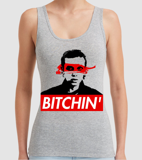 bitchin eleven model gri pe tricou