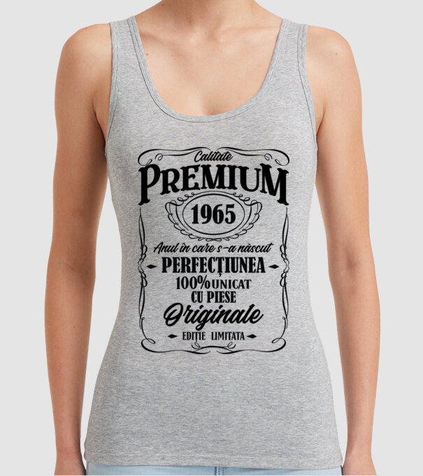 calitate premium -1965 - anul în care s-a născut - perfecțiunea - 100% unicat, cu piese originale, ediție limitată model gri pe tricou