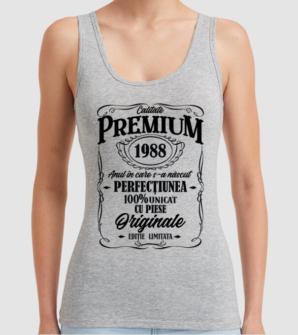calitate premium -1988 - anul în care s-a născut - perfecțiunea - 100% unicat, cu piese originale, ediție limitată model gri pe tricou