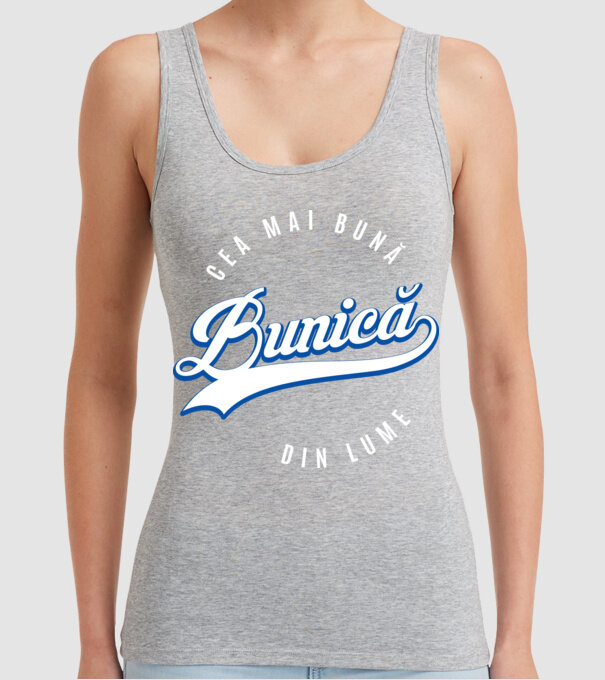 Cea mai bună BUNICĂ din lume model gri pe tricou