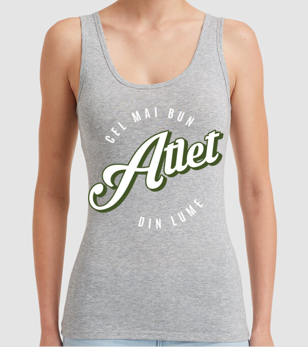 Cel mai bun Atlet din lume model gri pe tricou