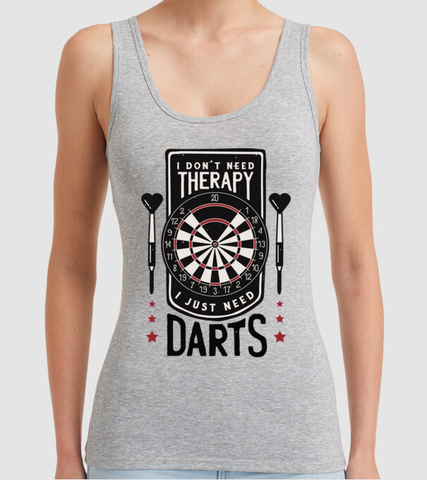 Darts Therapy model gri pe tricou