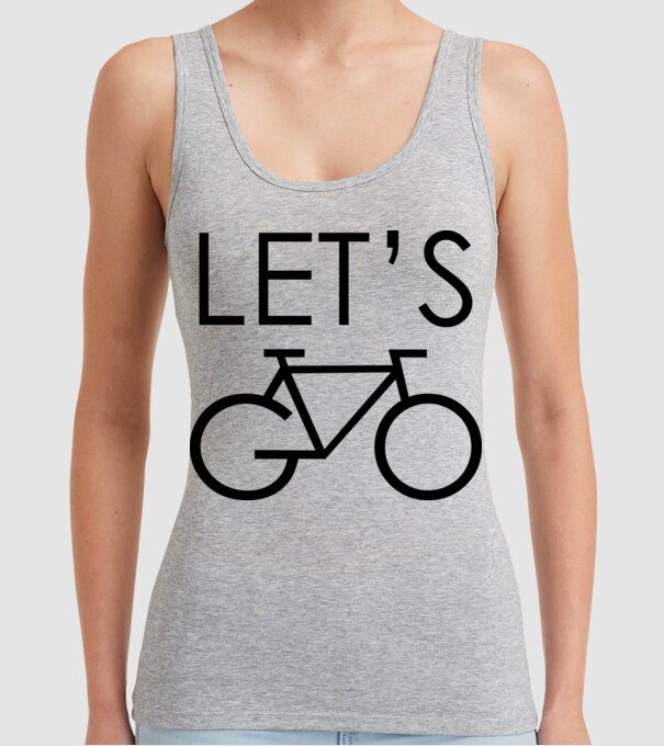 Let's go model gri pe tricou