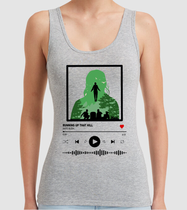 maxs favourite song stranger things model gri pe tricou