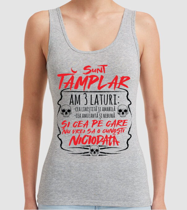 sunt tâmplar am 3 laturi model gri pe tricou
