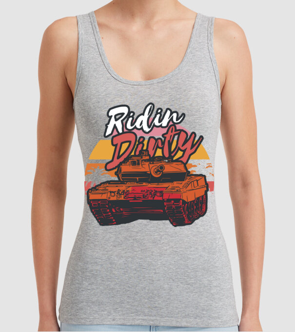 Tancuri model gri pe tricou
