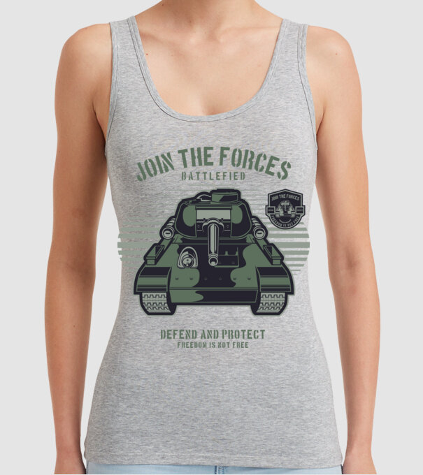 Tancuri model gri pe tricou