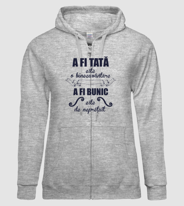 a fi tată este o binecuvântare, a fi bunic este de neprețuit model gri pe tricou