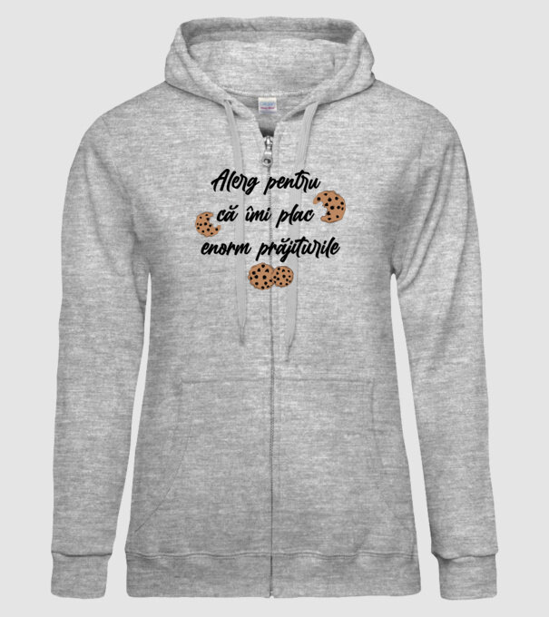 Alerg pentru că îmi plac enorm prăjiturile model gri pe tricou