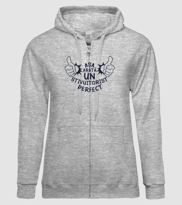 Așa arată un STIVUITORIST perfect model gri pe tricou