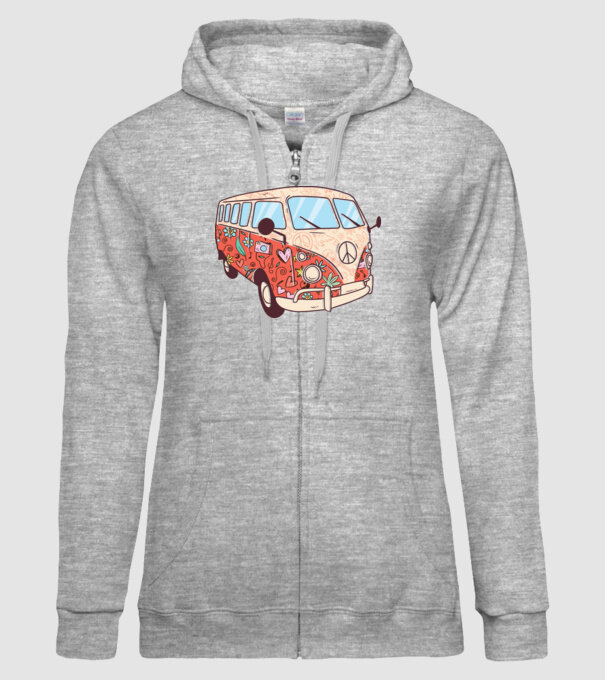 Autobuze model gri pe tricou
