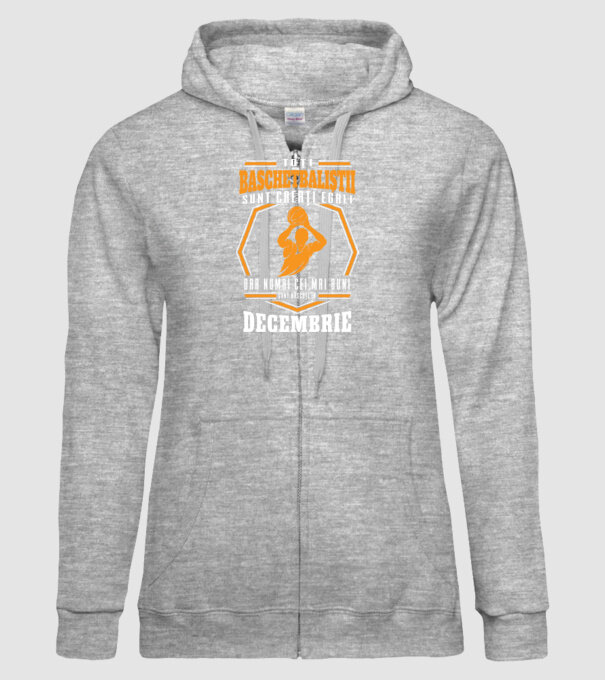 Toți baschetbaliștii sunt creați egali, dar numai cei mai buni sunt născuți în decembrie model gri pe tricou