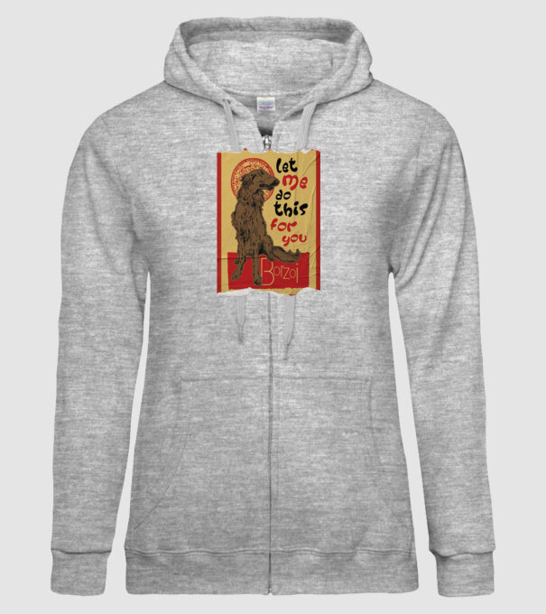 BORZOI retro poster chat noir poster texture model gri pe tricou