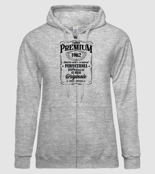 calitate premium -1962 - anul în care s-a născut - perfecțiunea - 100% unicat, cu piese originale, ediție limitată model gri pe tricou