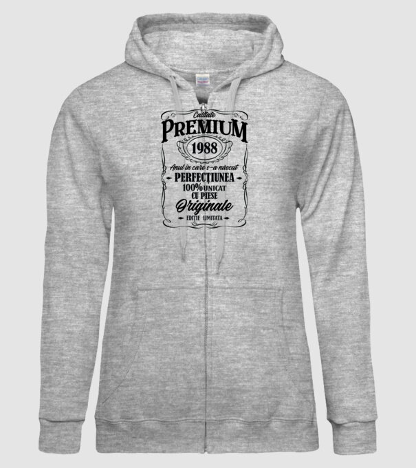 calitate premium -1988 - anul în care s-a născut - perfecțiunea - 100% unicat, cu piese originale, ediție limitată model gri pe tricou