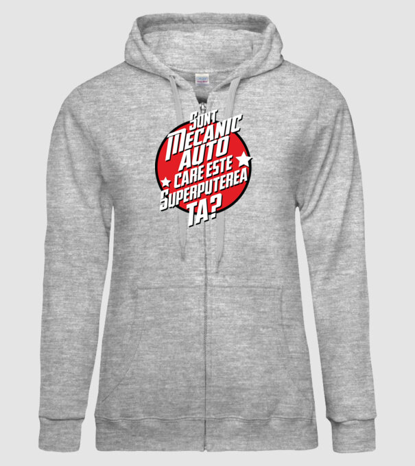 sunt mecanic auto, care este superputerea ta? model gri pe tricou