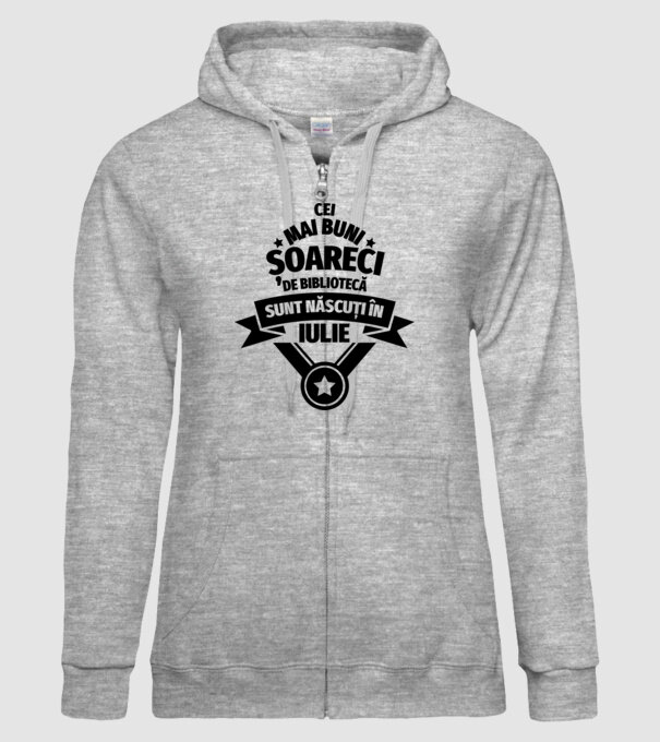 Cei mai buni șoareci de bibliotecă sunt născuți în iulie model gri pe tricou
